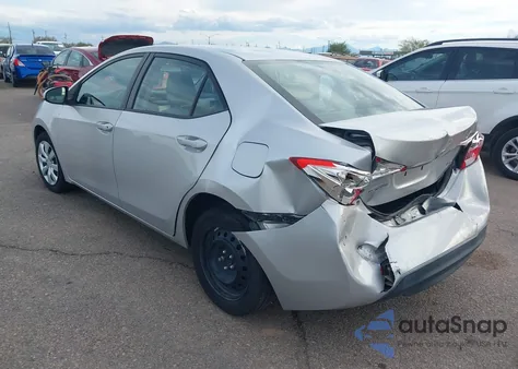 2016 Toyota Corolla Le from USA, damaged, VIN 5YFBURHE4GP445889